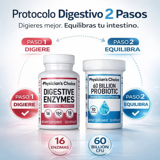 Kit Probioticos Enzimas Salud Intestin