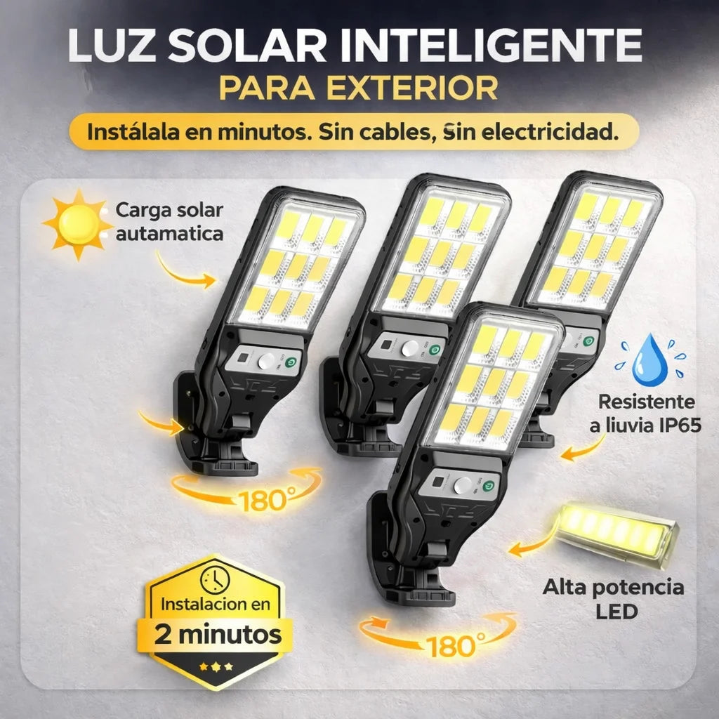 Lampara Exterior Con Panel Solar | Ilumina Tu Casa Sin Cables