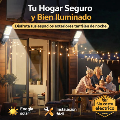 Lampara Exterior Con Panel Solar | Ilumina Tu Casa Sin Cables
