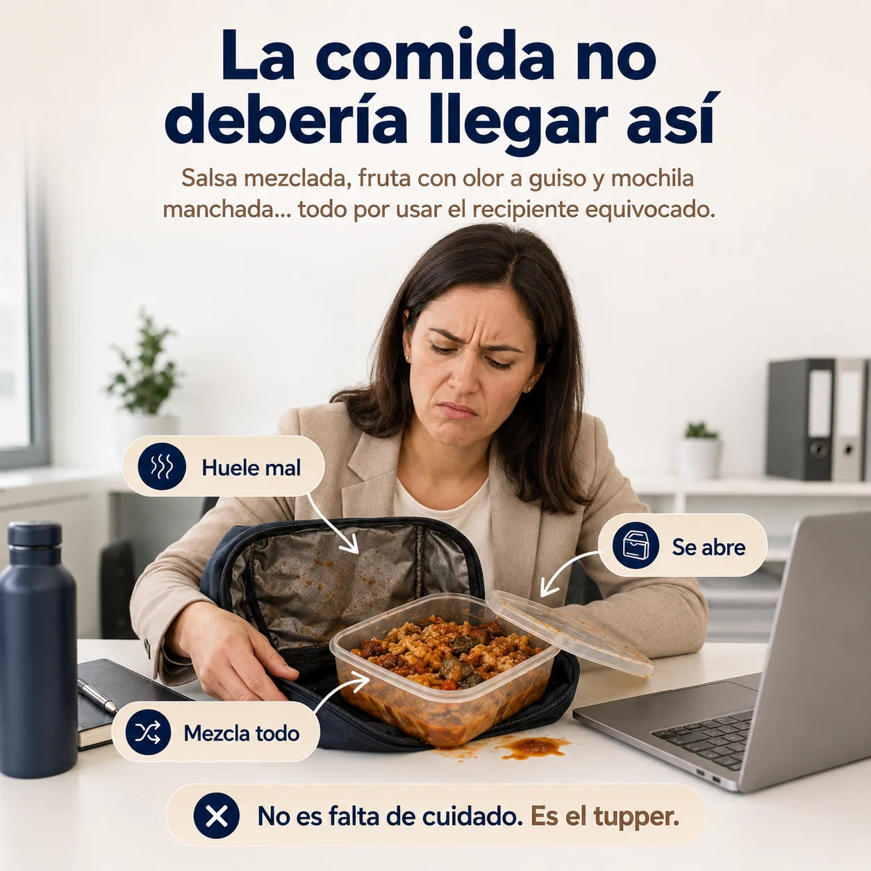 Lonchera Térmica de 3 Niveles | Contenedores de Acero Inoxidable