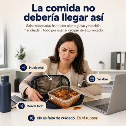 Lonchera Térmica de 3 Niveles | Contenedores de Acero Inoxidable