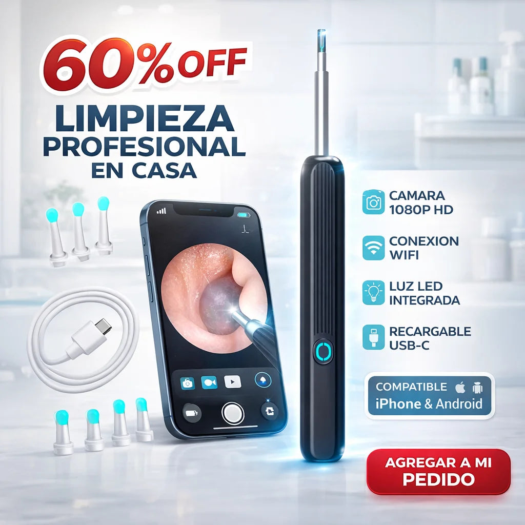 Limpiador De Oidos Inalambrico Recargable