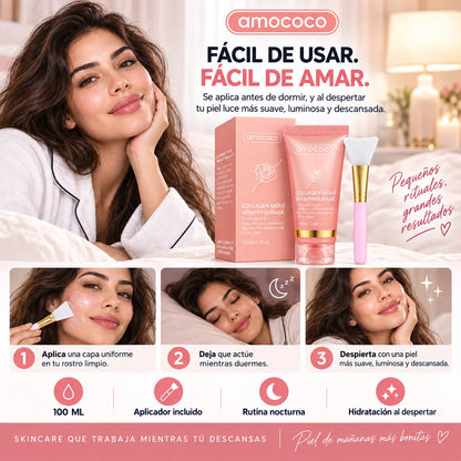 Mascarilla Nocturna AMOCOCO | Hidratación y Luminosidad Mientras Duermes