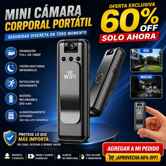 Mini Camara Corporal Portatil Video