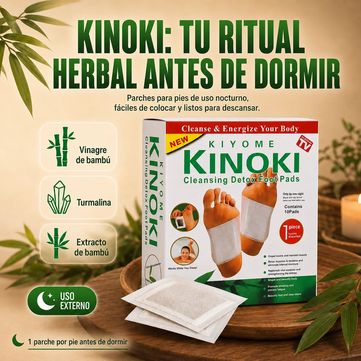 Parches Detox Herbales Kinoki™