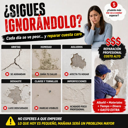 EasyWall 3x1 | Repara Grietas en Minutos