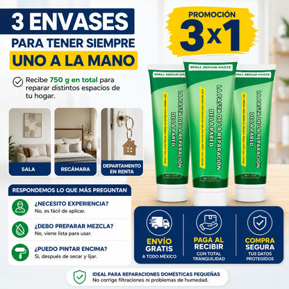 EasyWall 3x1 | Repara Grietas en Minutos