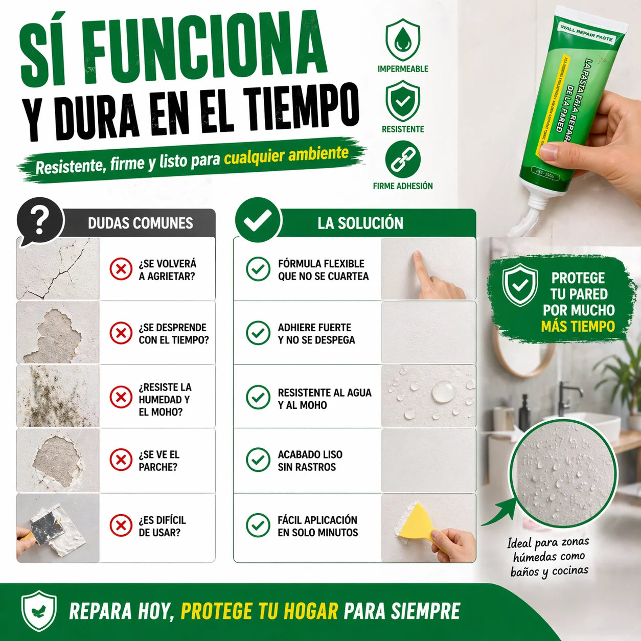 EasyWall 3x1 | Repara Grietas en Minutos