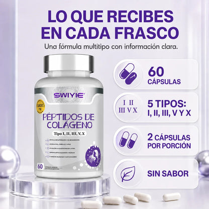 Péptidos de Colágeno Swiyie | Tipo I, II, III, V y X