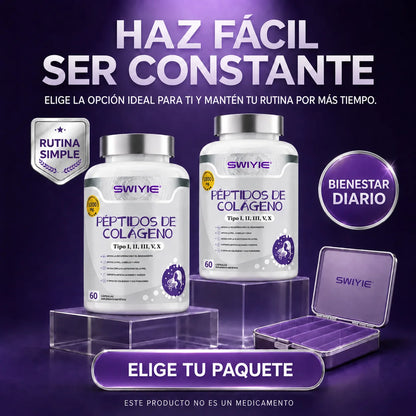 Péptidos de Colágeno Swiyie | Tipo I, II, III, V y X