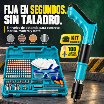Pistola de Fijación de Clavos | Para Concreto y Acero