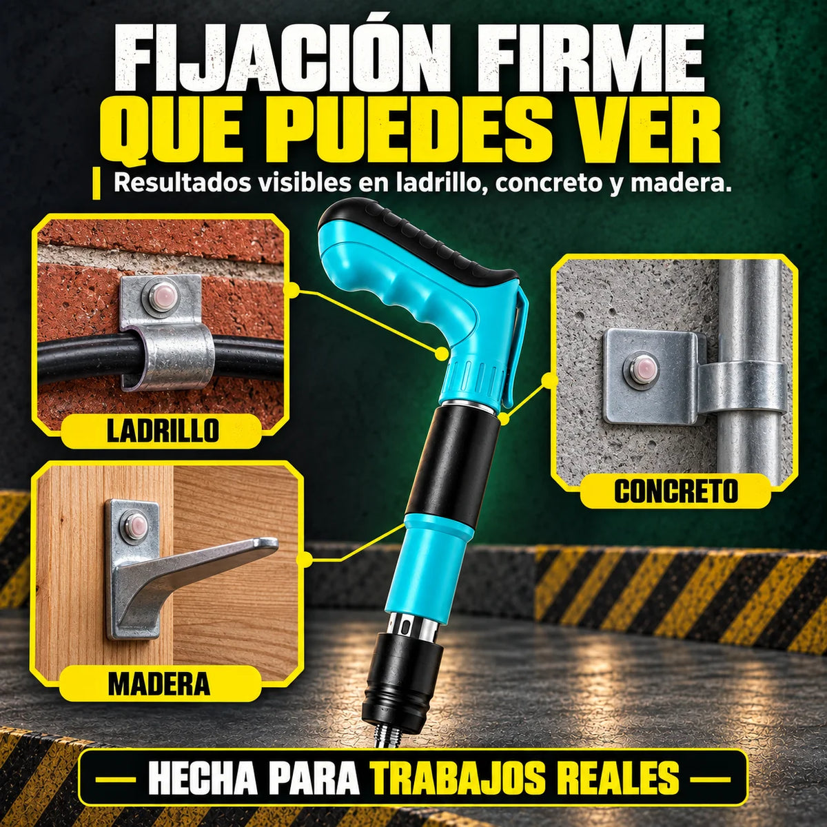 Pistola de Fijación de Clavos | Para Concreto y Acero