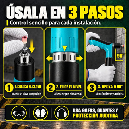 Pistola de Fijación de Clavos | Para Concreto y Acero