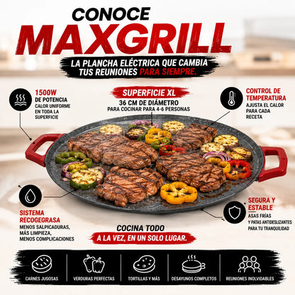 MaxGrill Plancha Eléctrica | Cocina Todo Caliente