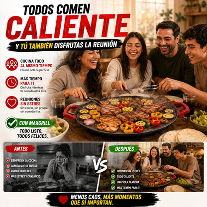 MaxGrill Plancha Eléctrica | Cocina Todo Caliente