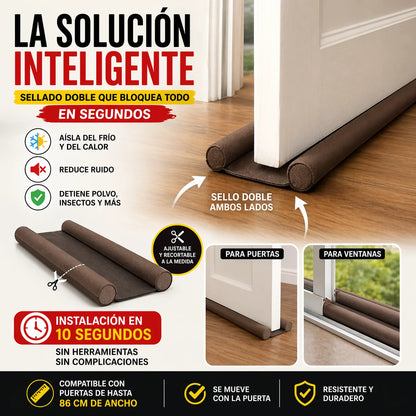 ¡PROMO 2x1! SellaPuerta 360° | Bloquea Aire, Polvo y Ruido en Segundos