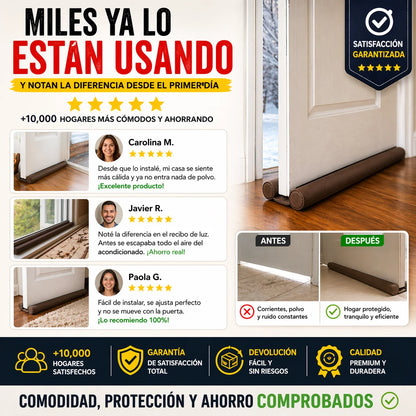 ¡PROMO 2x1! SellaPuerta 360° | Bloquea Aire, Polvo y Ruido en Segundos