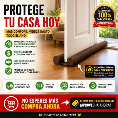 ¡PROMO 2x1! SellaPuerta 360° | Bloquea Aire, Polvo y Ruido en Segundos