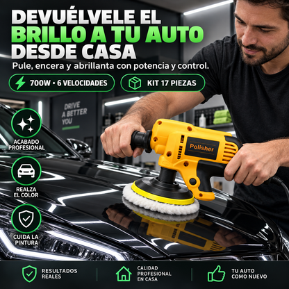 Pulidora Polisher Eléctrica | Almohadilla Desmontable