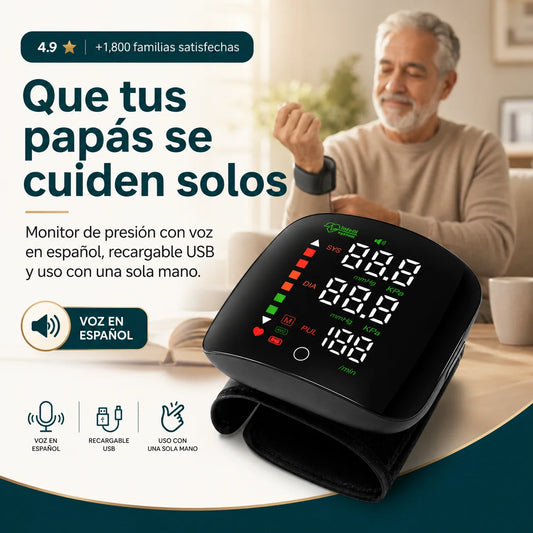 Pulsómetro Digital de Muñeca Automático | Presión y Pulso