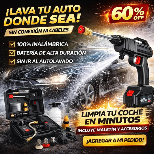 Pistola Pro Hidrolavadora Para Coche Inalambrica