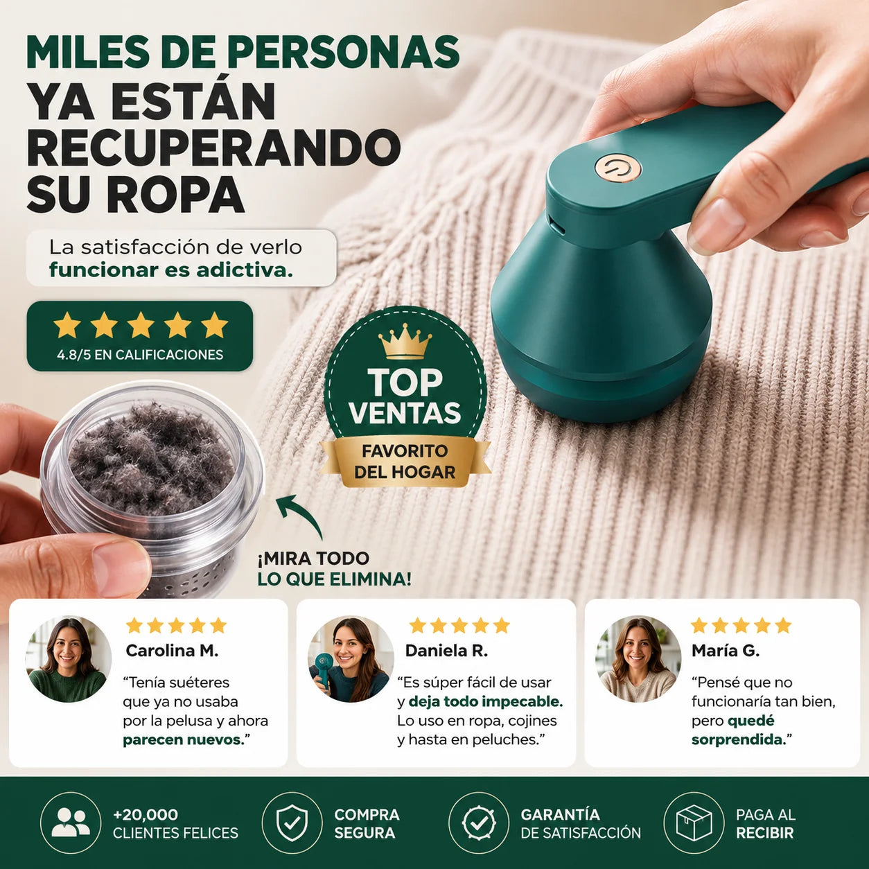 Quitapelusas Eléctrico | Ropa Como Nueva