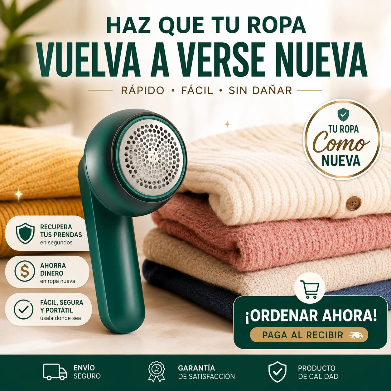 Quitapelusas Eléctrico | Ropa Como Nueva