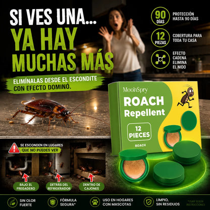 MoonSpry™ | Elimina Cucarachas Desde el Nido y Protege tu Hogar por 90 Días