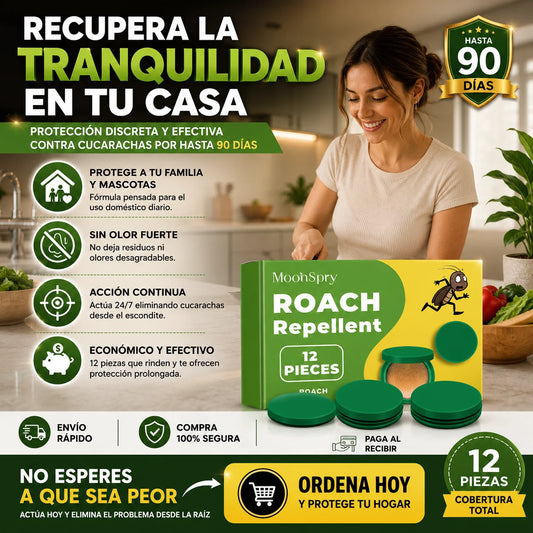 MoonSpry™ | Elimina Cucarachas Desde el Nido y Protege tu Hogar por 90 Días