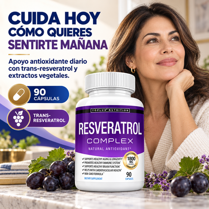 Resveratrol Complex Toplux | Antioxidante y Bienestar Diario