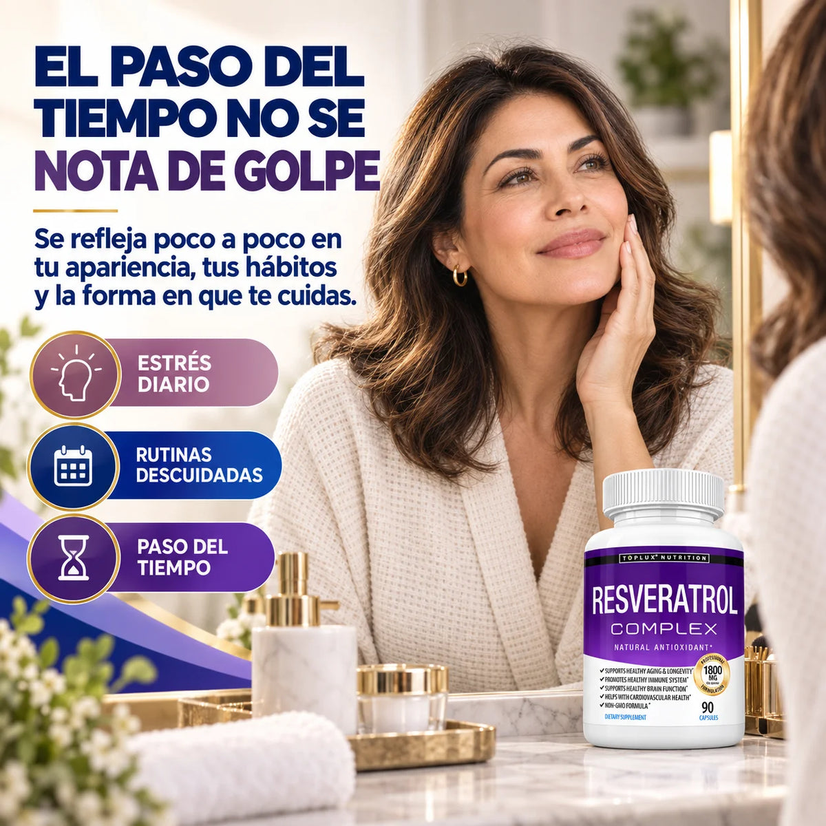 Resveratrol Complex Toplux | Antioxidante y Bienestar Diario