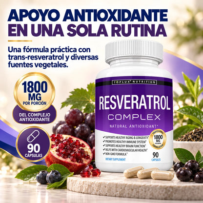Resveratrol Complex Toplux | Antioxidante y Bienestar Diario