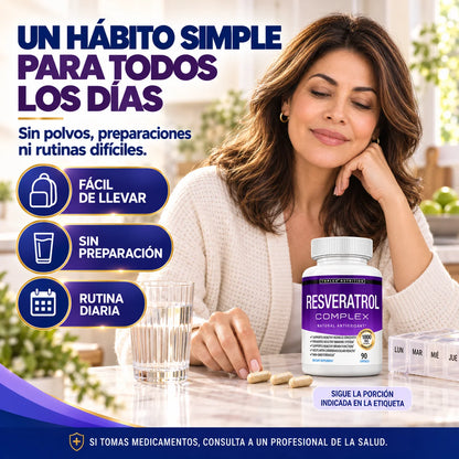 Resveratrol Complex Toplux | Antioxidante y Bienestar Diario