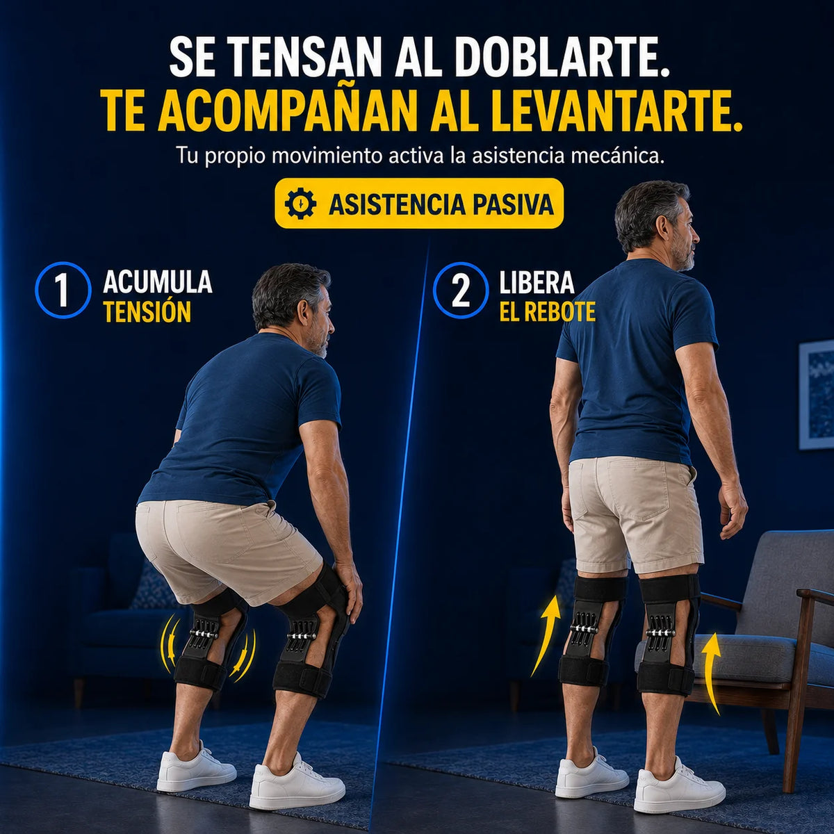 Rodilleras Mecatrónicas con Soporte Articulado | Movimiento Asistido