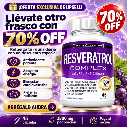Resveratrol Complex Toplux | Antioxidante y Bienestar Diario (2)