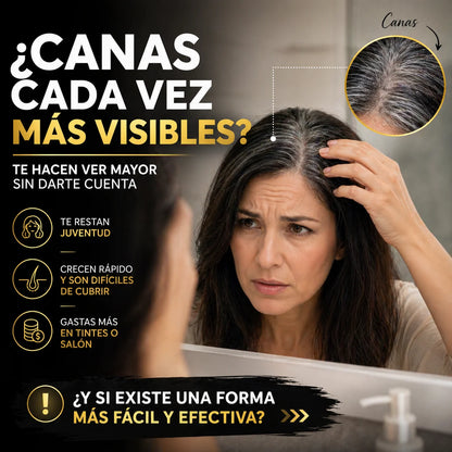 Shampoo Negro 3 en 1 de 500 Ml | Adiós Canas En Minutos