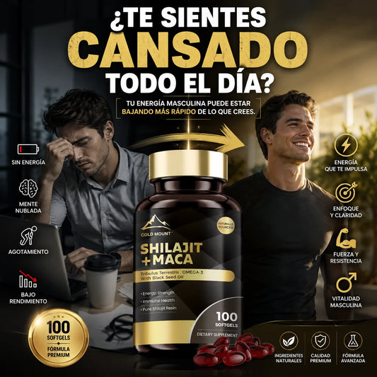Shilajit + Maca | Recupera Tu Energía Masculina