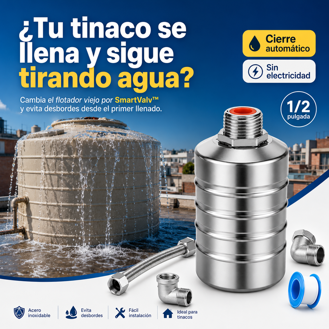 Kit SmartValv™ | Control Preciso del Agua Desde el Primer Uso