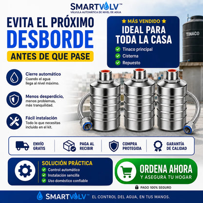 Kit SmartValv™ | Control Preciso del Agua Desde el Primer Uso