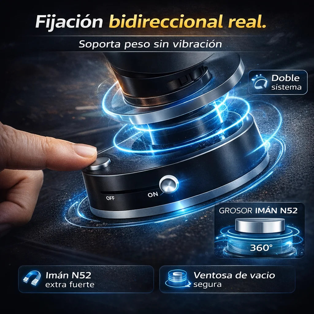 FixPro 360™ | Soporte Magnetico con Ventosa