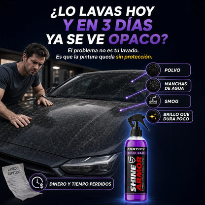 Spray Cerámico 3 en 1 para Auto | Brillo y Protección Sin Agua