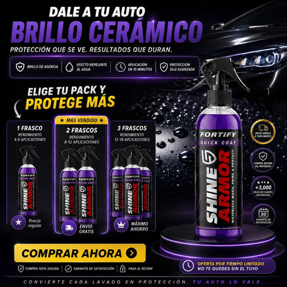 Spray Cerámico 3 en 1 para Auto | Brillo y Protección Sin Agua