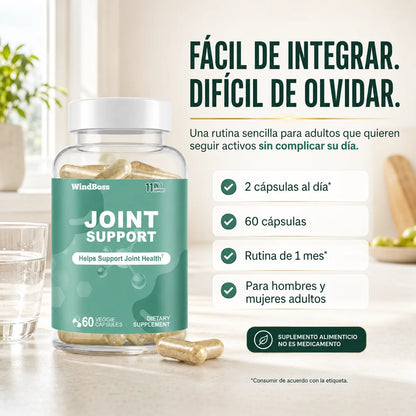 Suplemento Joint Support WindBoss | Para Articulaciones, Cartílago y Movilidad