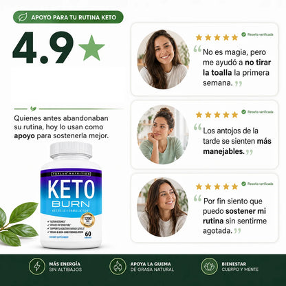 Suplemento Keto Burn Toplux | Dieta Cetogénica