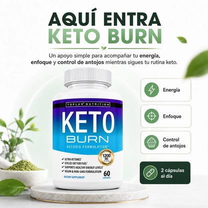 Suplemento Keto Burn Toplux | Dieta Cetogénica