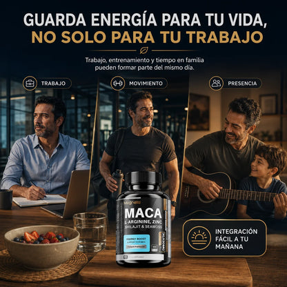 Suplemento Megneta con Maca, Shilajit y Ginseng | 60 Cápsulas