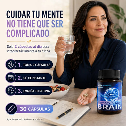 Suplemento Memory & Mood | Memoria, Concentración y Claridad Mental