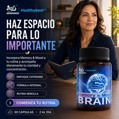Suplemento Memory & Mood | Memoria, Concentración y Claridad Mental