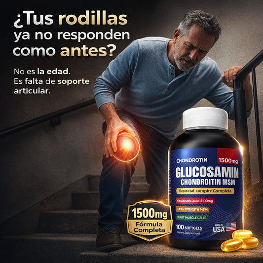 Glucosamina + Ácido Hialurónico | Fórmula 4 en 1 para Movilidad Activa