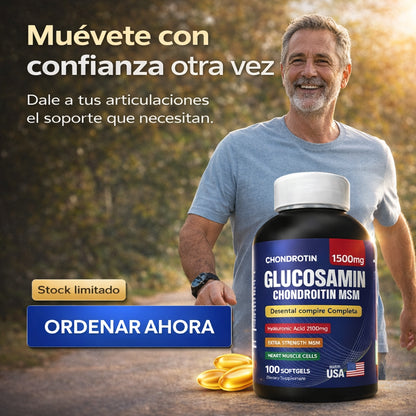 Glucosamina + Ácido Hialurónico | Fórmula 4 en 1 para Movilidad Activa